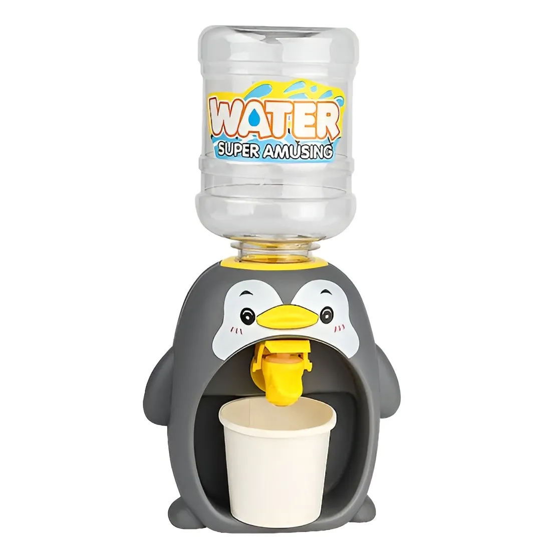 Children's Simulation Penguin Water Dispenser Toy Mini Plastic Durable Cartoon Pattern Easy To Clean