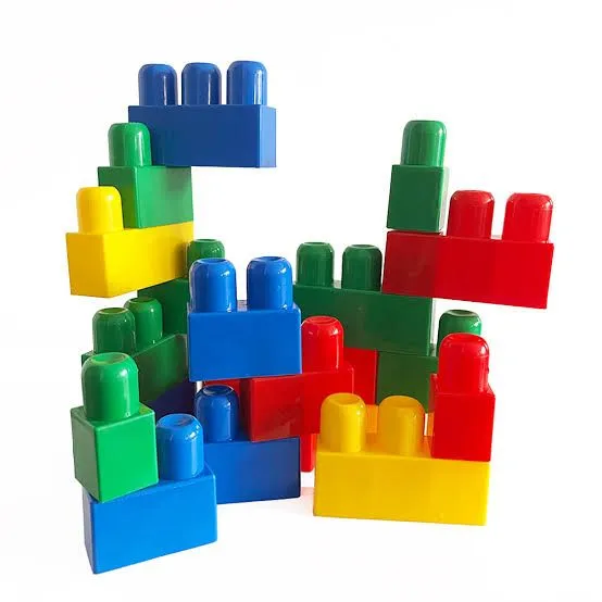 Building Blocks 54 - 95 Pieces large Big jumbo Mega Bricks construction educational Multi color block brick Assemble BPA Free toy set bag safe for kids image 7