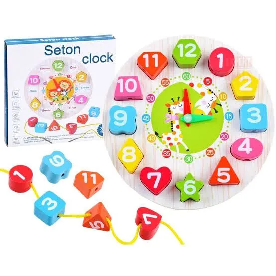 Wooden Shape Sorting Clock Educational Toy

Wooden Learning Clock Teaching Time Shape Sorting Number Blocks Puzzle Toy

Wooden Clock With Beads image 7