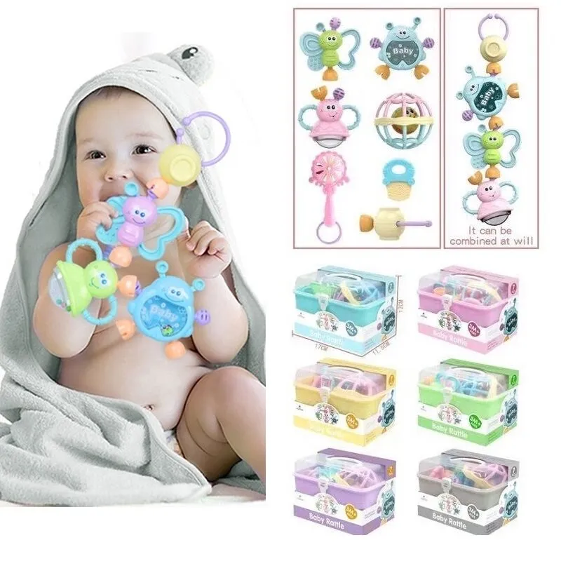 Baby Rattle Toy Set High-Quality Infant Teething Toy, Unisex,