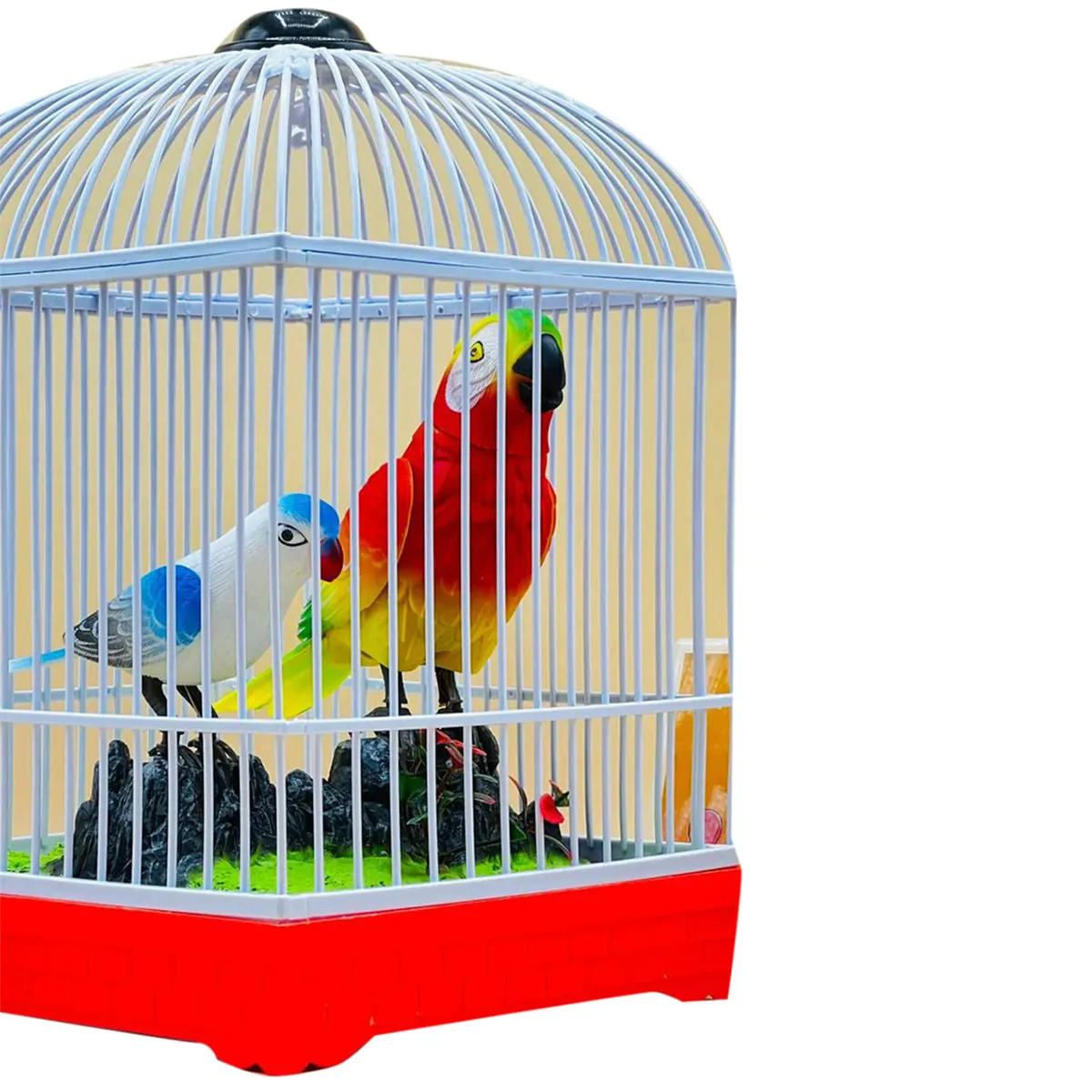 Beautiful Singing Birds Induction Electric Parrot Toy Bird Children Parrot Cage Toys For Kids