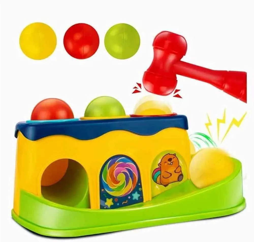 Huanger Funny Hammer Huanger Knock Ball 5 Pes Game Best For Early Educational Fun Game For Kids  Huanger Hammer Game image 2