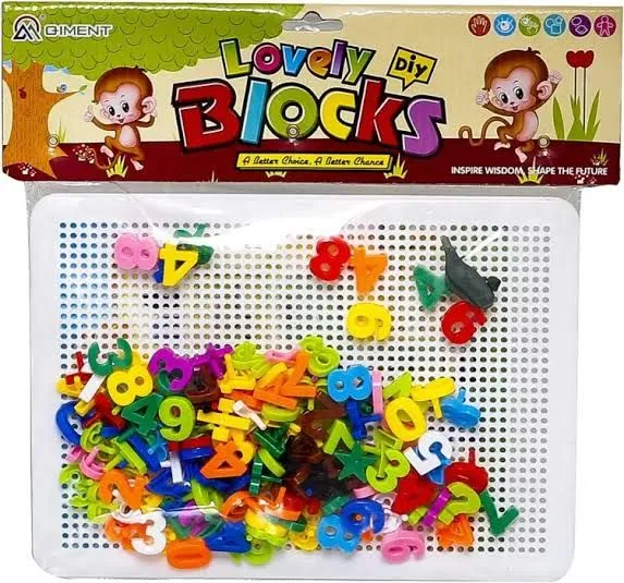 Educational Peg Board For Learning English Aplhabets Pin Board Kids Spelling And Words Learner Board 75+ Alphabatical Pins image 6