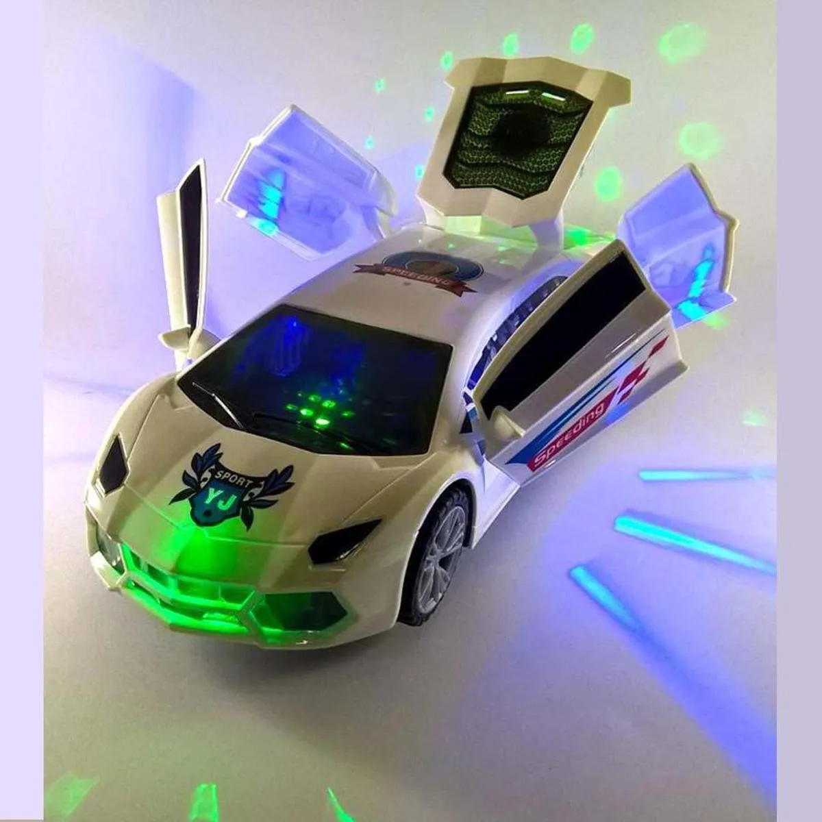 New 3D Fashion Lighting Pullback Play Vehicle Toy Car 26cm - Unisex for Ages 3+ image 3