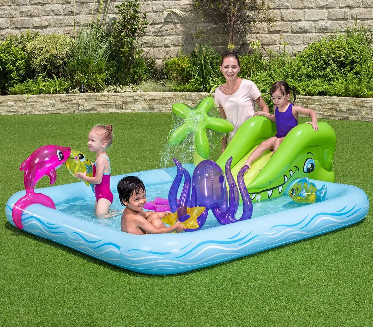 BESTWAY 53052 Aquarium Play Centre 7'10" x 6'9" x 34" image 3