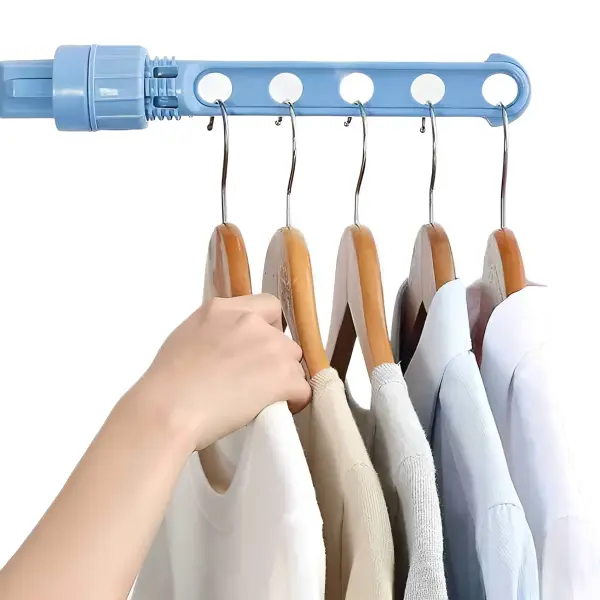 Window Frames Clothes Horse, Clothes Fan for Wall Interior Window Door 5 Hole Clip Hanger Holes Hanging Rack for Inside, Outside, Travel, Hotel Dignified