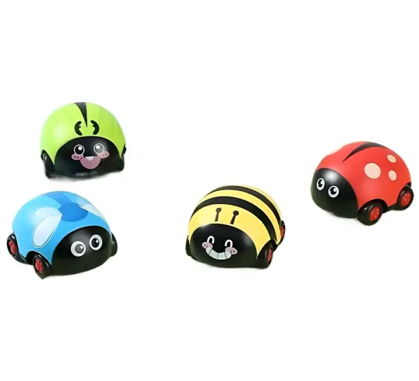 4 Pcs Ladybug Pull Back Car Educational Toys For Toddlers Party Favors Infant Car Toys Educational Toys For Kids Ladybug Toys Pull Back Cars Kids Trucks Sports Car Abs Grasp Child