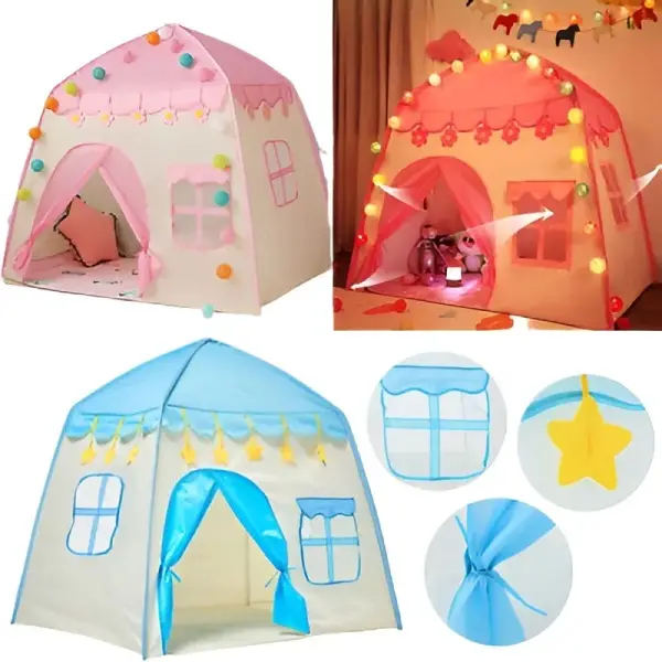 Indoor And Outdoor Game Tent For Kids, Princess Toy House Castle, Outdoor Kids Camping Tent