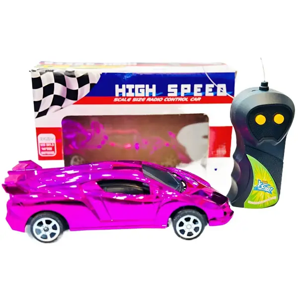 High Speed Scale Size Radio Control Car 2 Channel Metalic Color Speed Racing Car 6 INCH SIZE