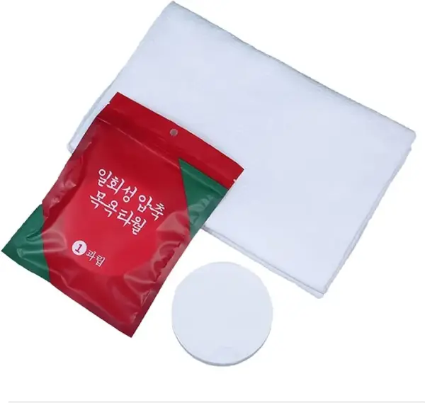 1pcs Compressed Microfiber Disposable Towels Camping Travel Towel Tablet Practical Easy To Carry Makeup Cleansing Mini Bath Spa Towels Portable Tube Size 70x140Cm